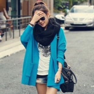 Women's 2013 spring overcoat batwing sleeve sweater shoulder width outerwear cardigan