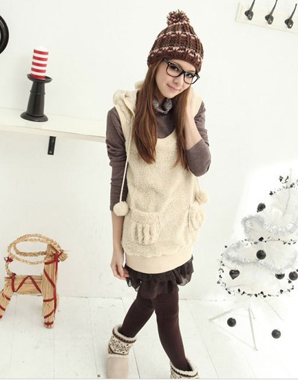 women's autumn and winter vest plush vest