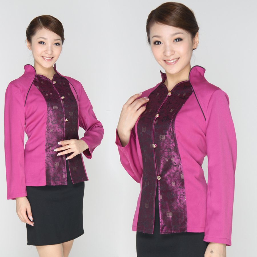 Women's autumn work wear waiter uniform work wear long-sleeve waiter clothes