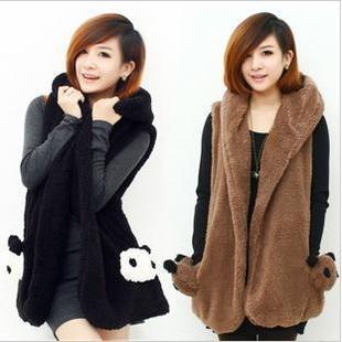 Women's berber fleece casual fashion vest outerwear