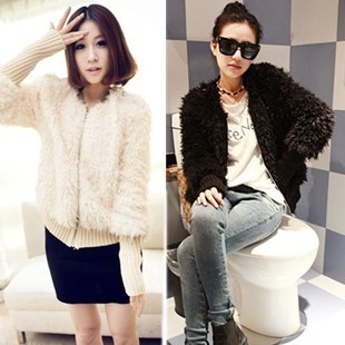 Women's berber fleece plush short design fur coat spring and autumn vivi women's outerwear