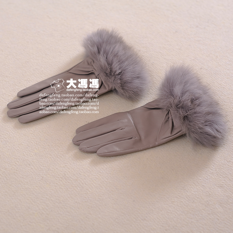 Women's - big genuine leather gloves sheepskin spring 2013 ml