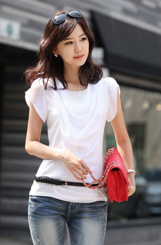 Women's Chiffon Blouse Free Shipping,High Quality,Cheap t Shirt,tee Sexy Shirt 3 Days Leading, Cheap ,Wholesale Price/1 Pcs/Lot