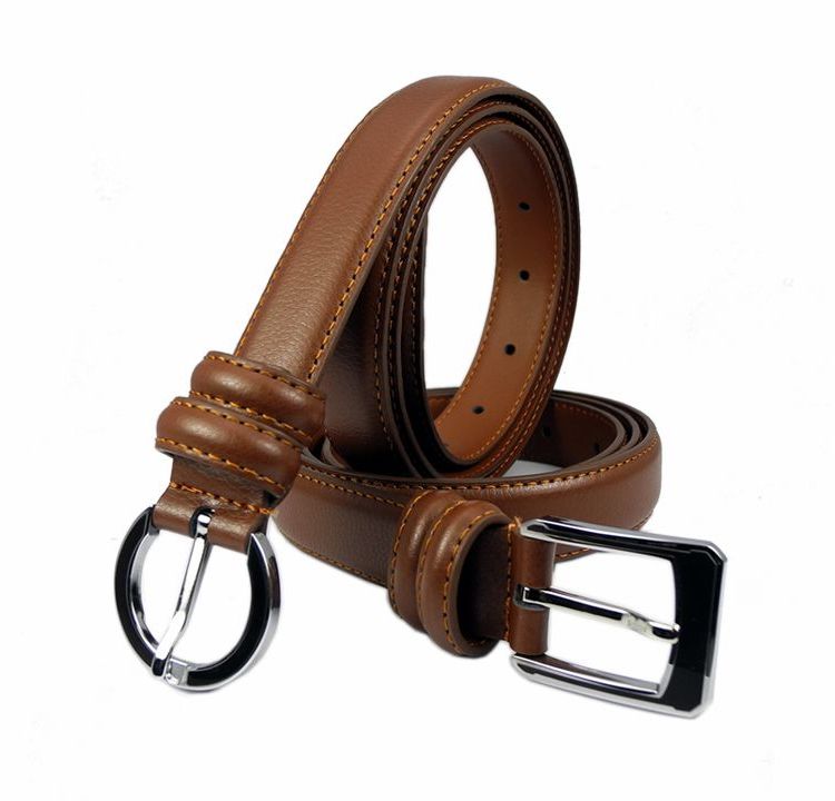 Women's cowhide pin buckle belt genuine leather accessories belt strap all-match brown