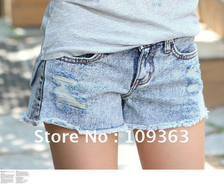 Women's Denim Shorts ,Fashion Lady jeans Short Pants free shipping 1286