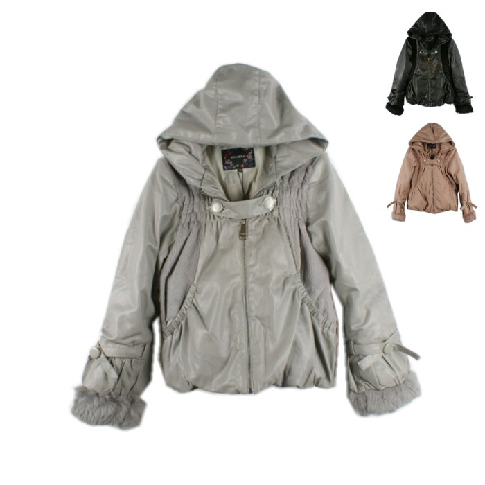 Women's down coat water washed leather rex rabbit hair cap mosaic down coat long-sleeve 2013 spring new arrival