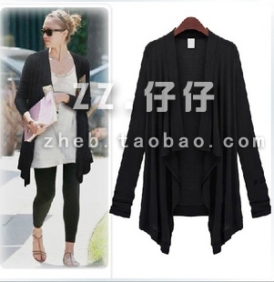 Women's fashion 2012 thin long-sleeve cape female