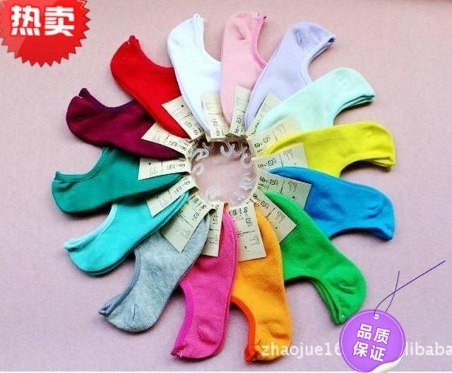 Women's fashion female sock slippers invisible shallow mouth 100% cotton low female socks