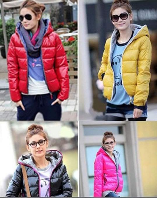 Women's Fashion Long-Sleeve Winter Warm Hoodie Zip Up Jacket Coat Outwear