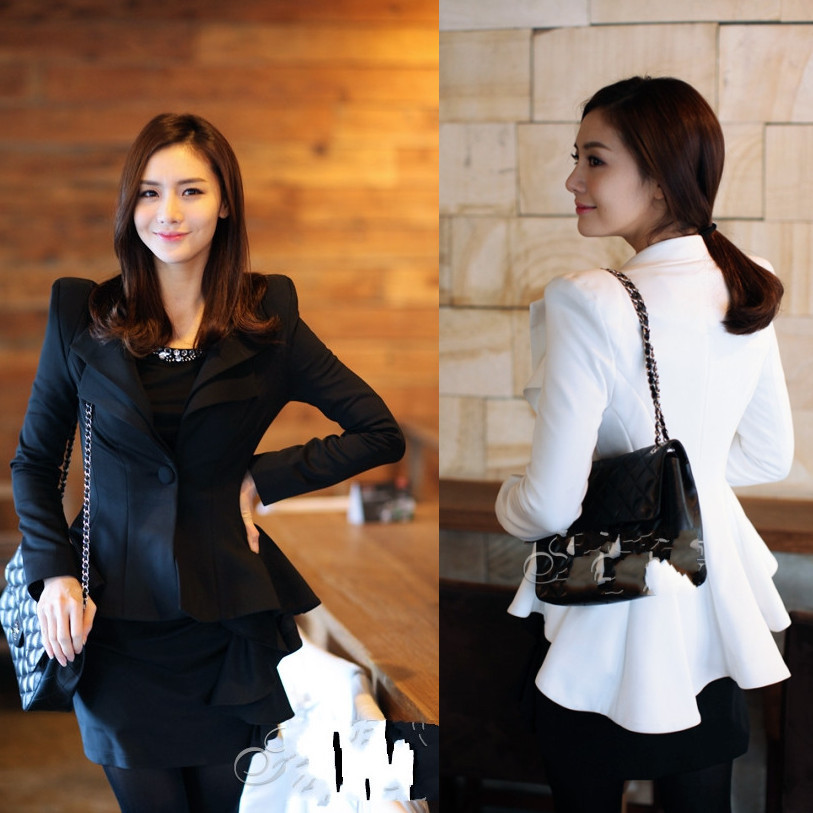 Women's Fashion Small Suit Jacket  Long-sleeve Top Outerwear Female