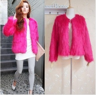 women's faux fur coat fashion women overcoat short design free shipping