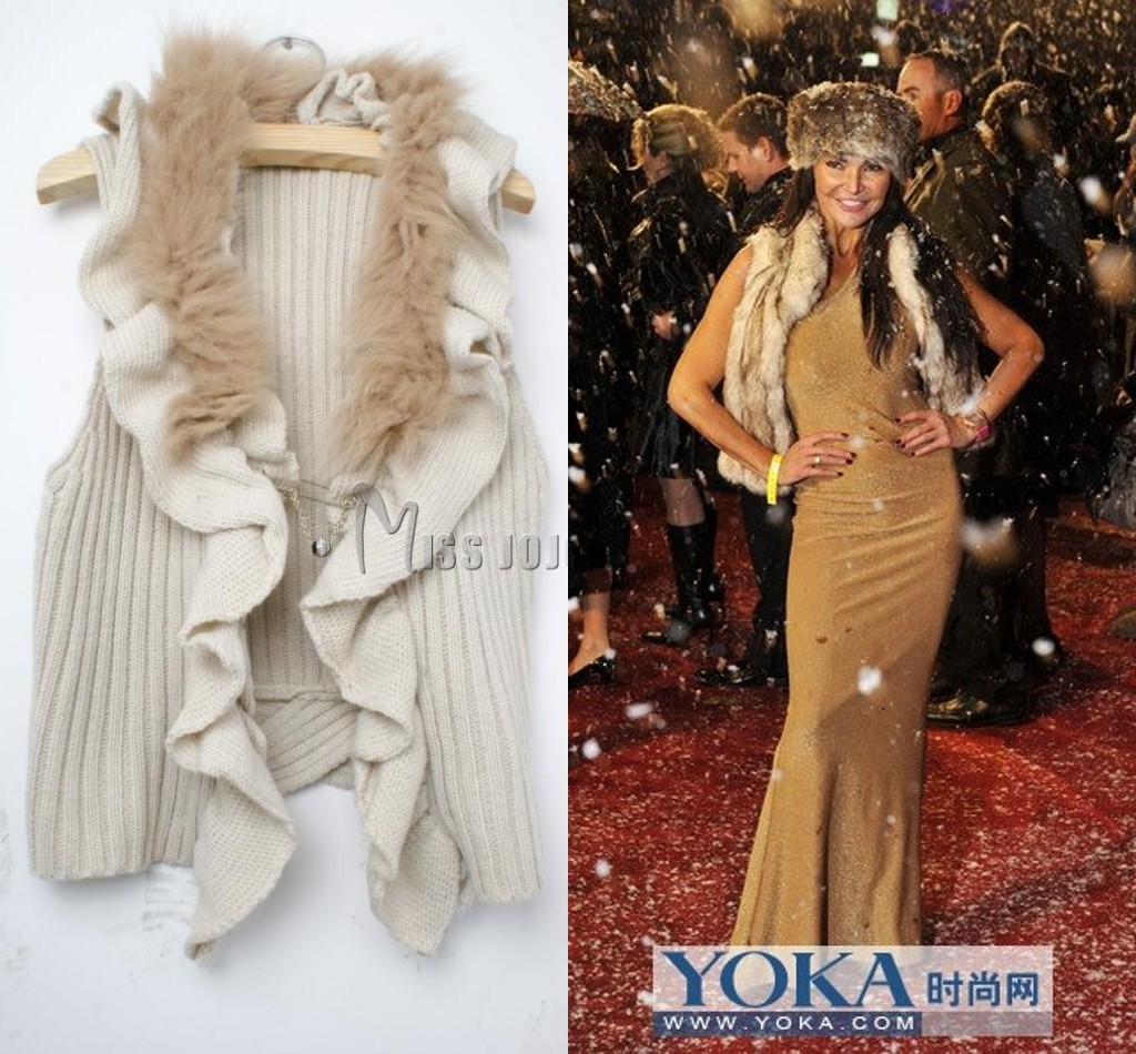 Women's fox fur vest loose plus size sleeveless strapless 2013 spring new arrival