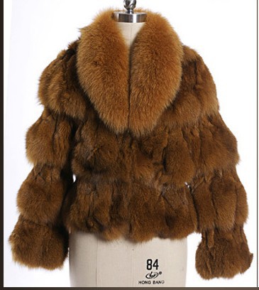 Women's fur 2012 new blue fox collars imported high quality fox wool fur coat,free shipping +++++