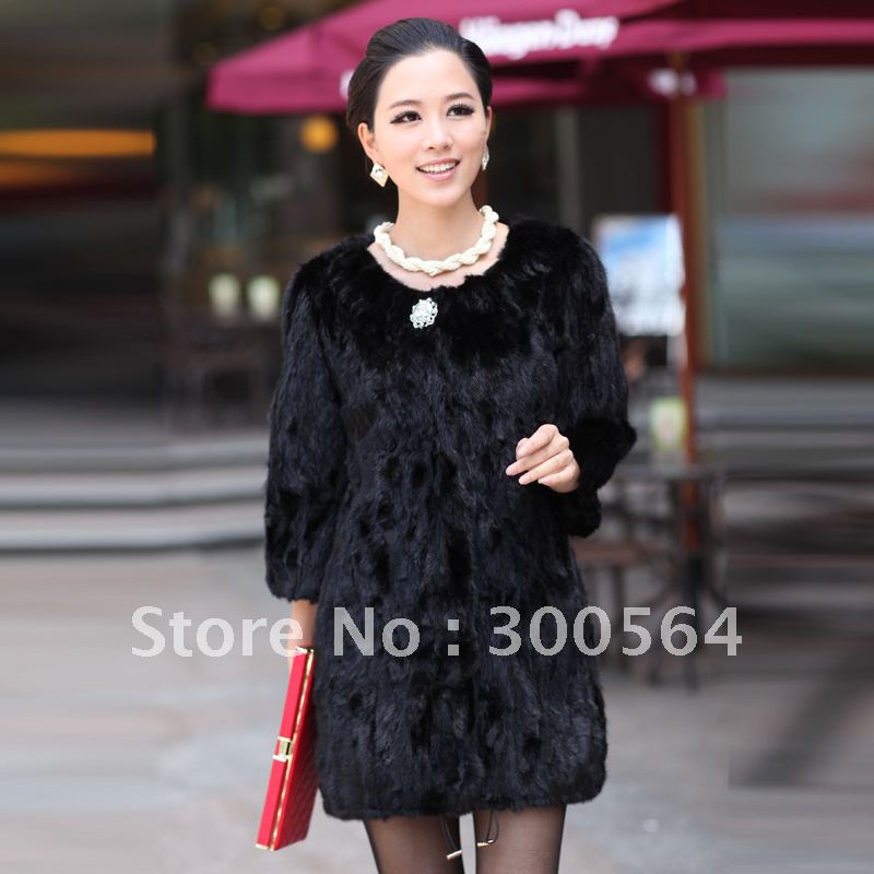 Women's_fur_coat New style 2012 medium-long marten overcoat fur coat mink fight mink fur overcoat