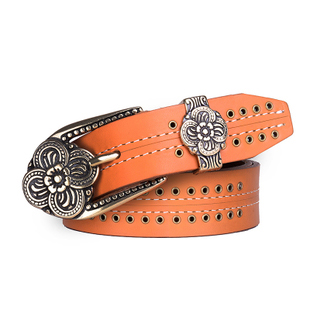 Women's genuine leather all-match strap vintage rivet genuine leather fashion jeans belt