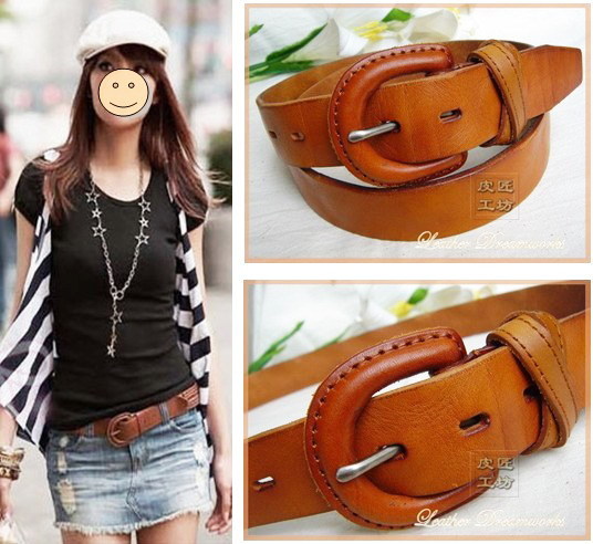 women's Genuine leather fashion belt 2013