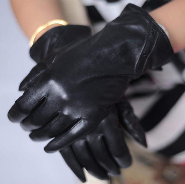 Women's genuine leather gloves women's sheepskin thin autumn and winter thermal m21