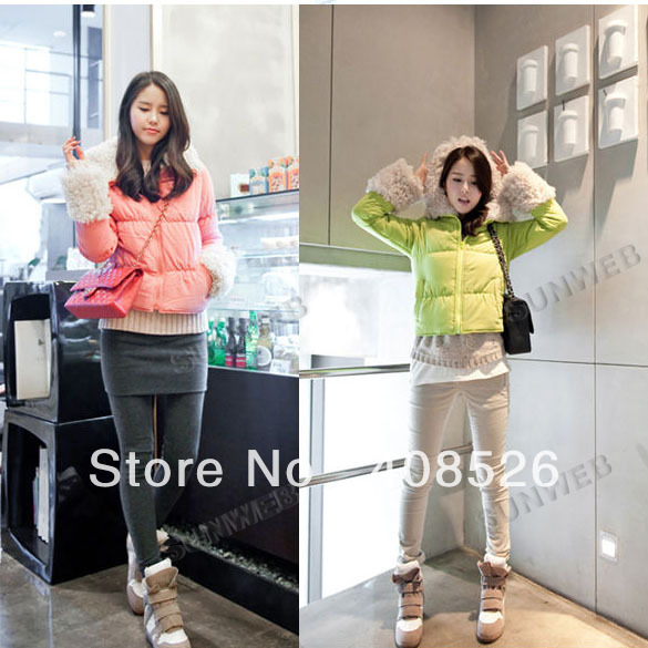 women's Hoodie New Winter Fashion Shitsuke Lambswool Short Cotton-padded Coat Free shipping 8179