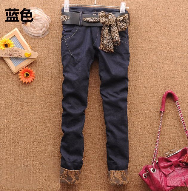 Women's jeans ,Pencil pants ,Middle waist , Fashion jeans ,Free shipping 061203