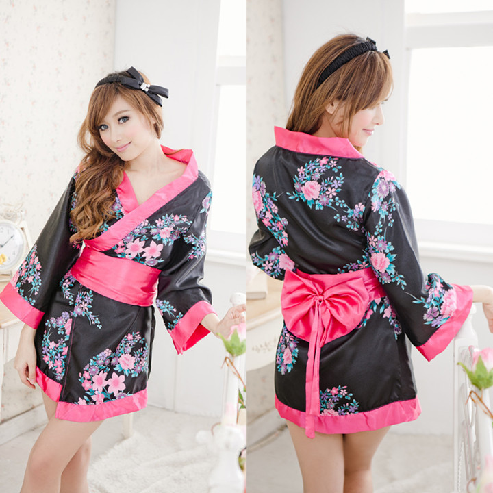 Women's kimono bathrobe sexy bathrobe women's lounge kimono set