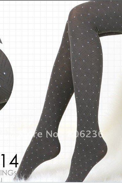 Women's Korean Fashion Polka Dots Warm Tights B1142