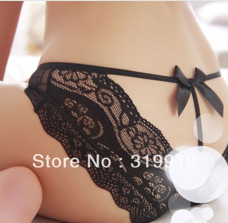 Women's Lace Briefs Panties G-string Flower Print Bowknot Underpants Mix Order Hot 6pcs