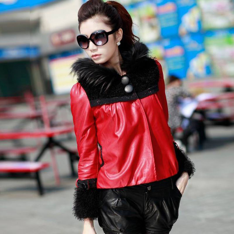 Women's leather clothing 2012 leather female medium-long down coat leather clothing fur leather clothing outerwear