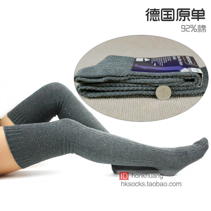 Women's over-the-knee socks 100% cotton boot socks stockings  ,free shipping