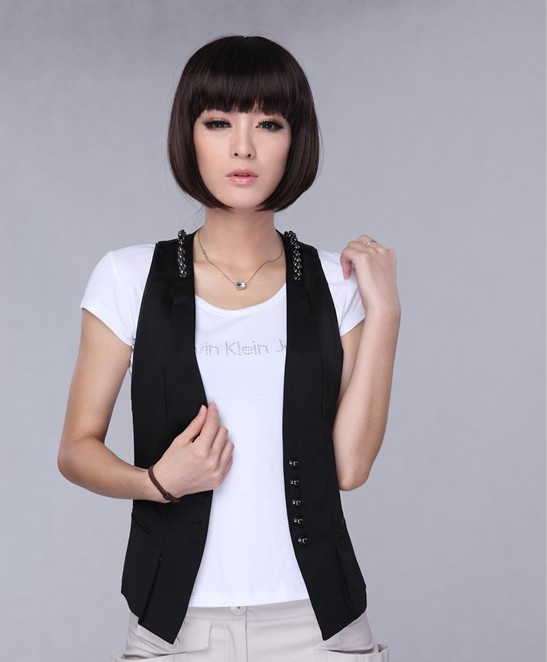 Women's pangzi rivet vest a41023 2012 autumn and winter