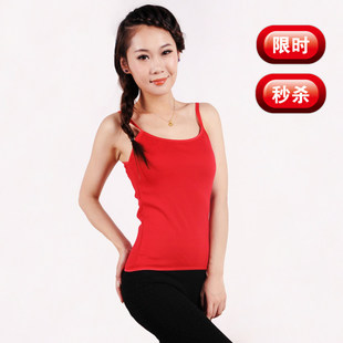 Women's plus velvet thickening thermal vest o-neck beauty care thermal underwear vest spaghetti strap