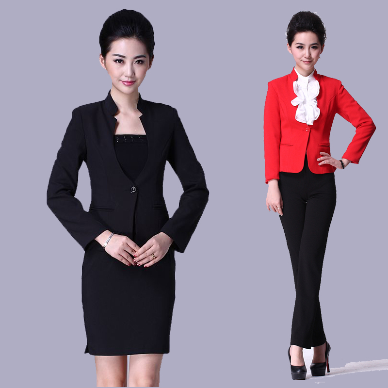 Women's professional set work wear skirt twinset autumn and winter