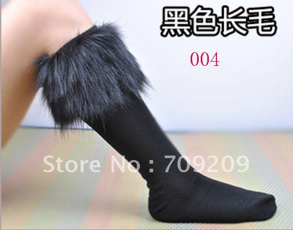 women's Sexy Fur socks stockings boot covers socks ankle sock warm fashion