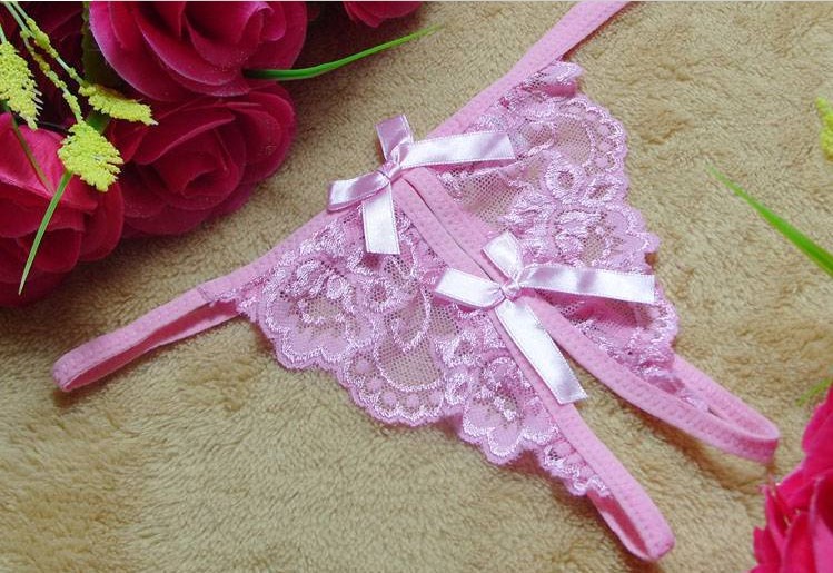 Women's Sexy Underwear Lace G-string V-string thong Underwear Panty Sexy Lingerie Four Colors Free shipping