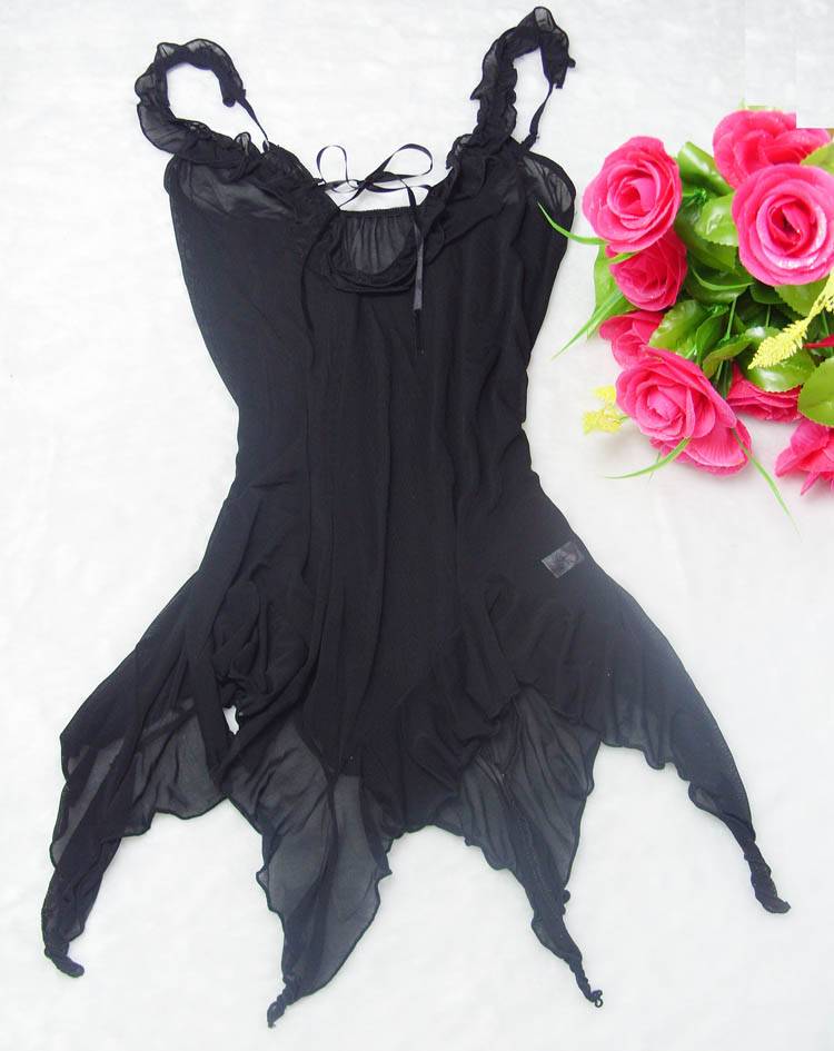 Women's sexy women's underwear lounge charming tulle short skirt t x8023 black erotic underwear of the women