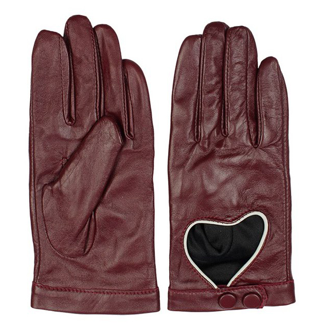 Women's sheepskin gloves kenmont autumn and winter genuine leather gloves love finger gloves 2980