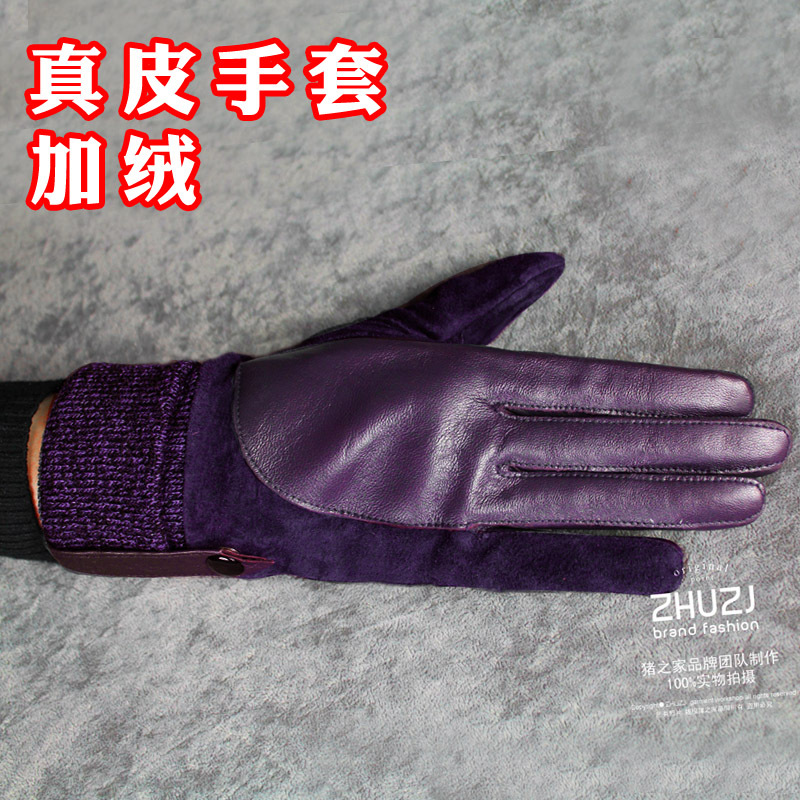 Women's sheepskin gloves leather gloves women's genuine leather gloves thermal gloves women's cute gloves