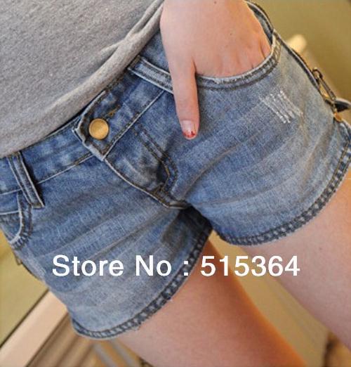 Women's shorts! New style coming from Korea, women's denim shorts, Straight super-thin Size: 26-31