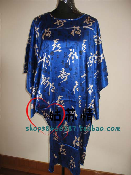 Women's sleepwear plus size loose sleepwear sexy sleepwear lounge batwing sleeve robe sy006