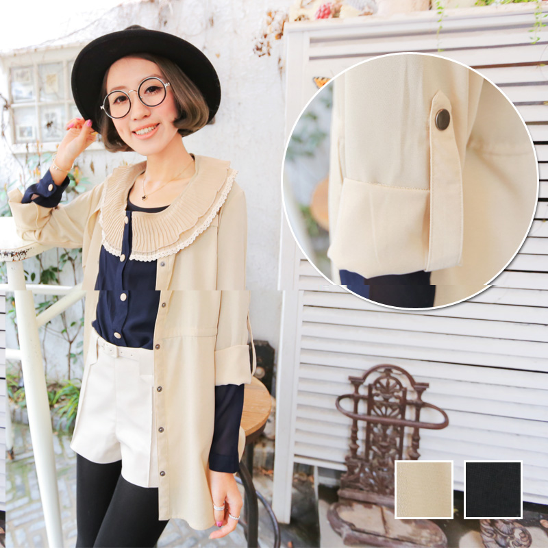 Women's small stand collar thin  long-sleeve  female british style medium-long slim trench Women's Overcoat Female Outerwear