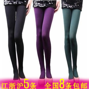 Women's socks autumn and winter rompers thermal thickening brushed bamboo step plus velvet basic