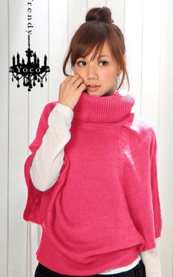 women's sweater, batwing sleeve women sweater, piles collar women's sweater,wholesale price free shipping AO144