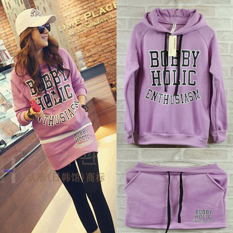 Women's sweatshirt skirt casual sports set 2012 skirt female sports women's Women