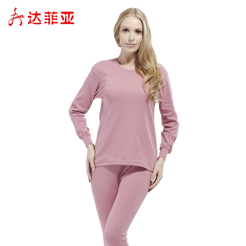 women's thermal underwear set - pure 100% cotton long johns long johns set