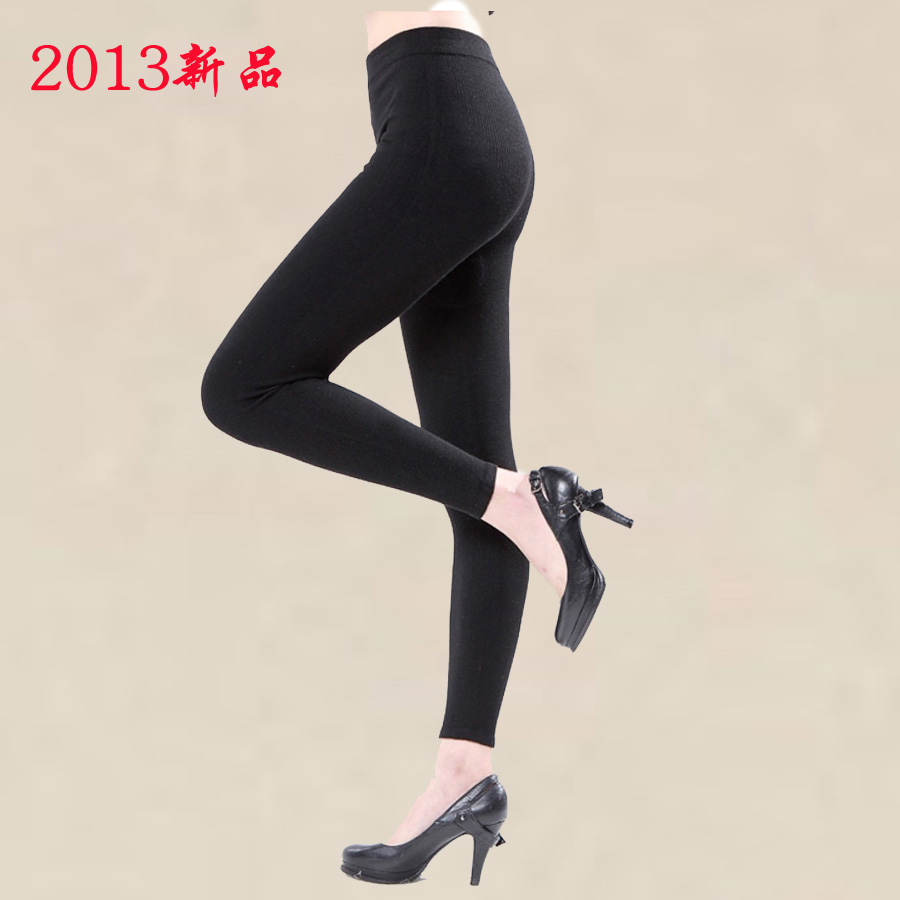 Women's thick cashmere pants seamless body shaping wool pants warm pants female high waist abdomen drawing legging female