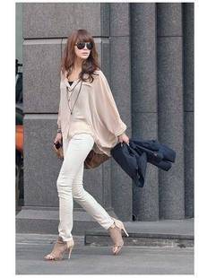 Women's top large pocket shirt loose casual V-neck short-sleeve shirt