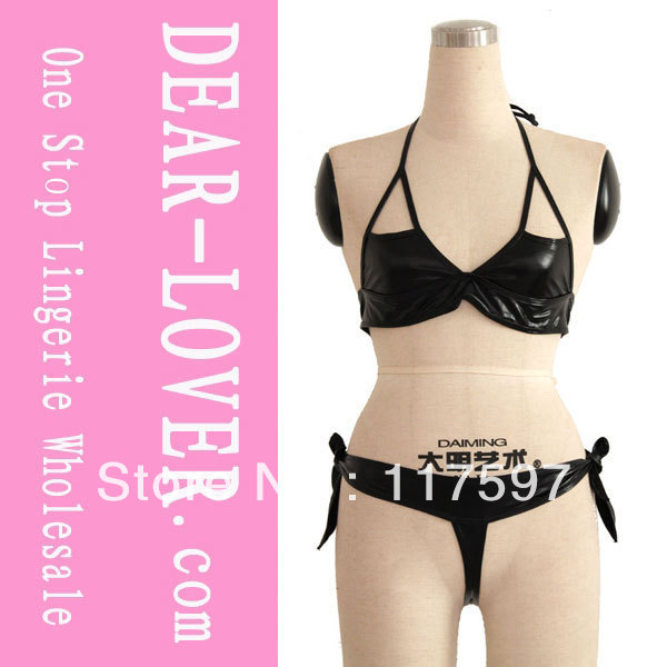 Women's Undearwear Lingerie Set Wet Look Bra and Panty Set LC4205 Cheaper price Drop Shipping