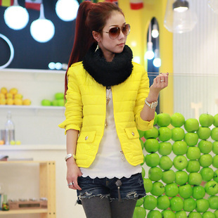 Women's wadded jacket 2012 autumn and winter cotton-padded jacket female short design wadded jacket outerwear female winter wire