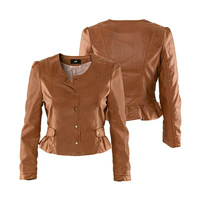 Women's water washed brown leather collarless slim jacket outerwear/Lady's 2013 New Arrival Coat,Free Shippin