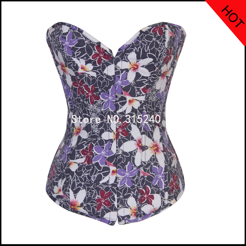 Women sexy denim corset on sale