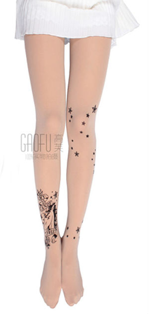 Women Sexy Fashion Unicorn Leggings Socks Tattoo Tights Pantyhose Stockings